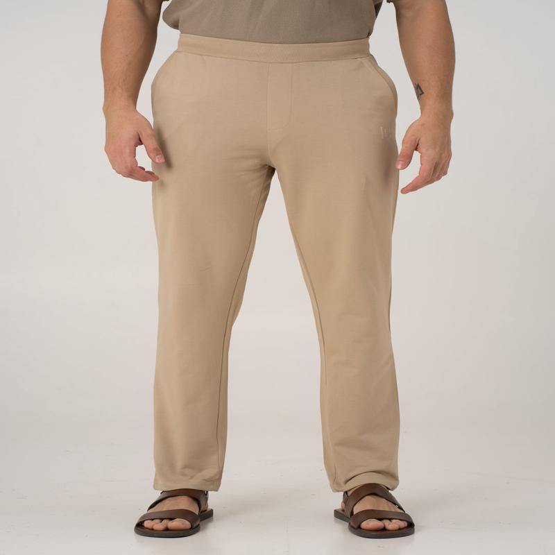 Nomad Beige Cotton Sweatpants