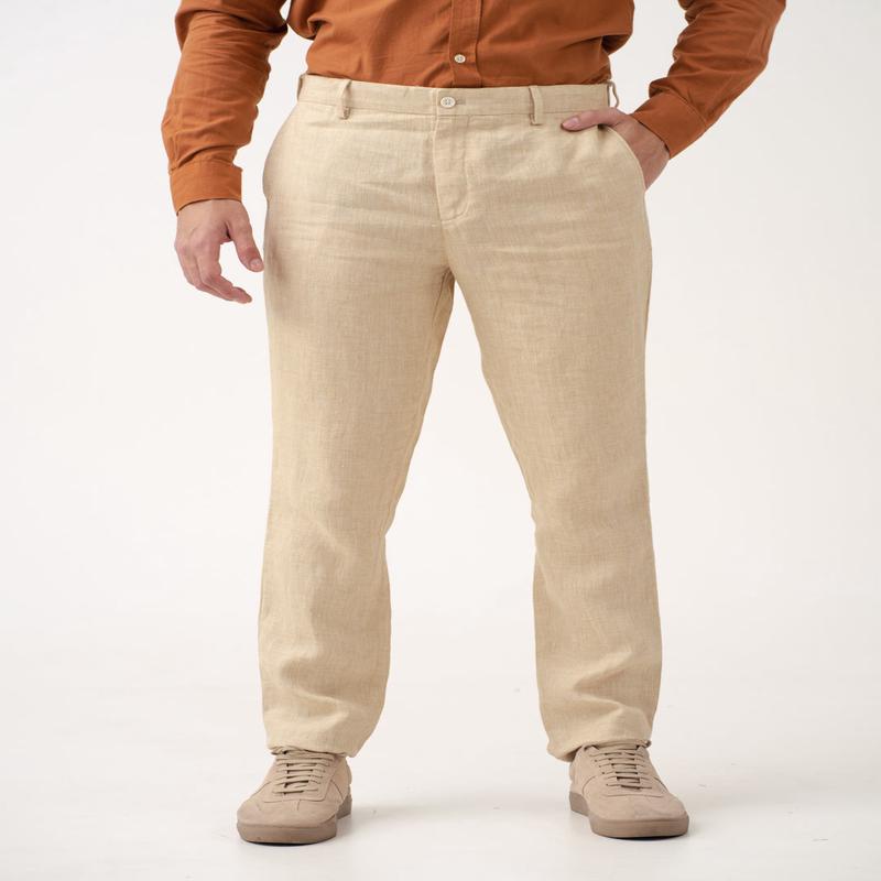 Salted Caramel 100% Linen Pants