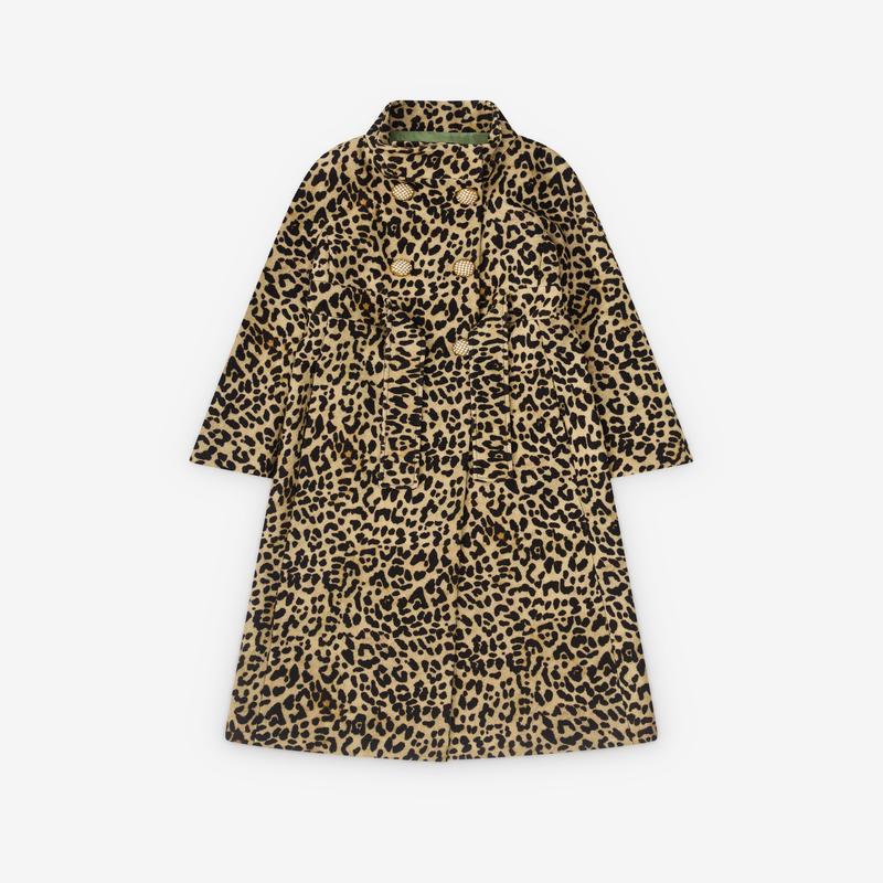 Valentino - Womens Cloth Coat - (Animal Print)