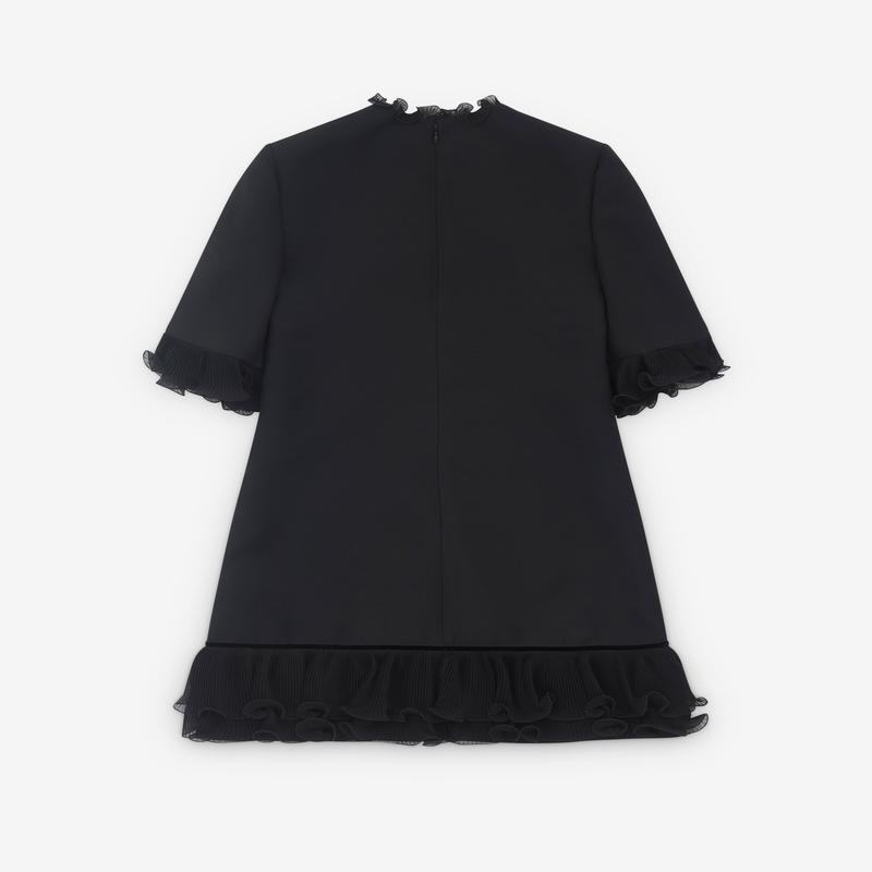 Valentino - Womens Crepe Couture Short Dress - (Black)