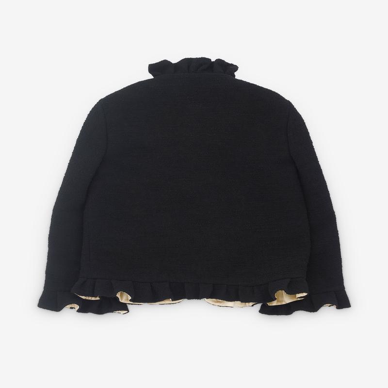 Valentino - Womens Ruffle Jacket - (Black)