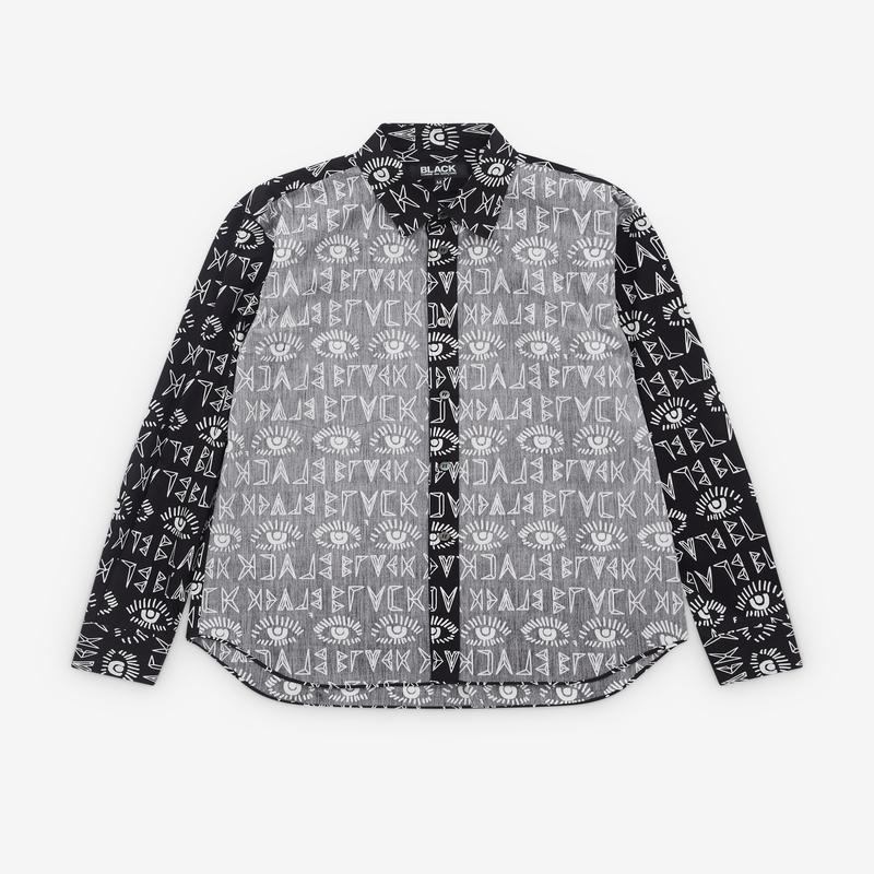 Black Comme des Garons - Reverse Panel Shirt - (Back)