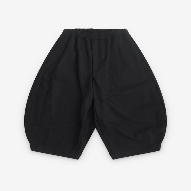 Black Comme des Garons - Wide Leg Cropped Trousers - (Black)