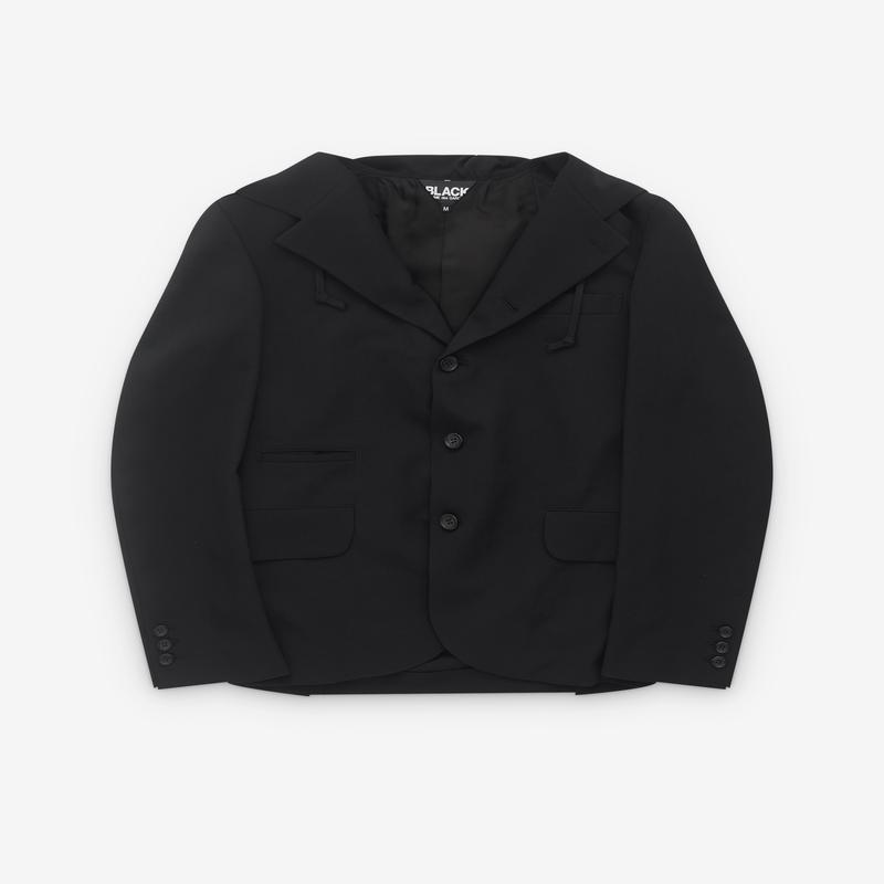 Black Comme des Garons - Wide Neck Blazer - (Black)