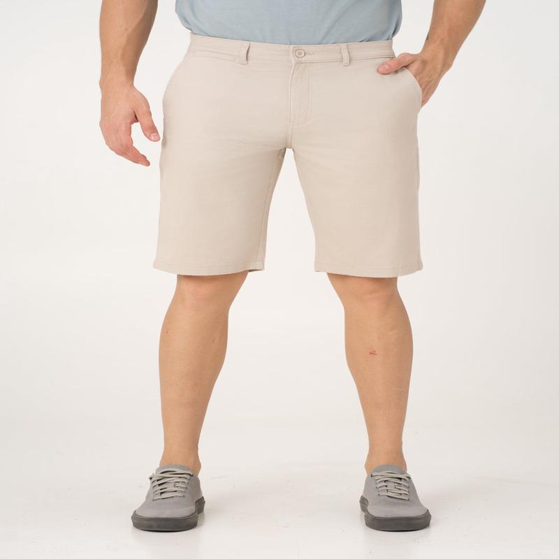 Claude Cream Stretch Chino Shorts