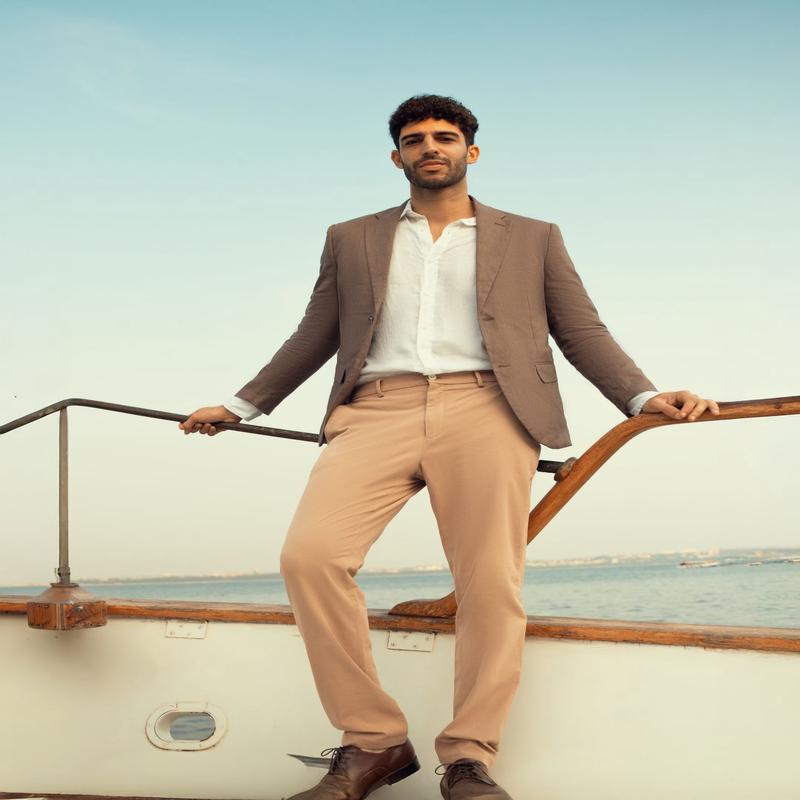 Court Khaki Slim Fit Stretch Chino Pants