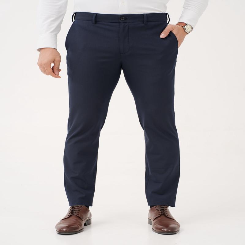 Cyber Navy Twill Luxury Stretch Pants