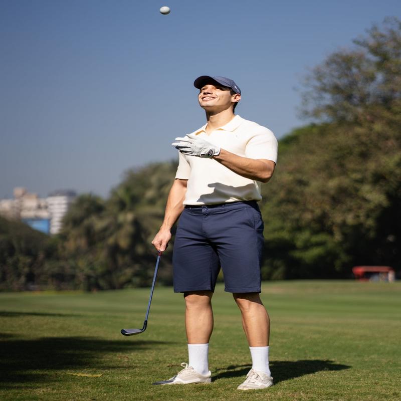 Diego Navy Stretch Chino Shorts