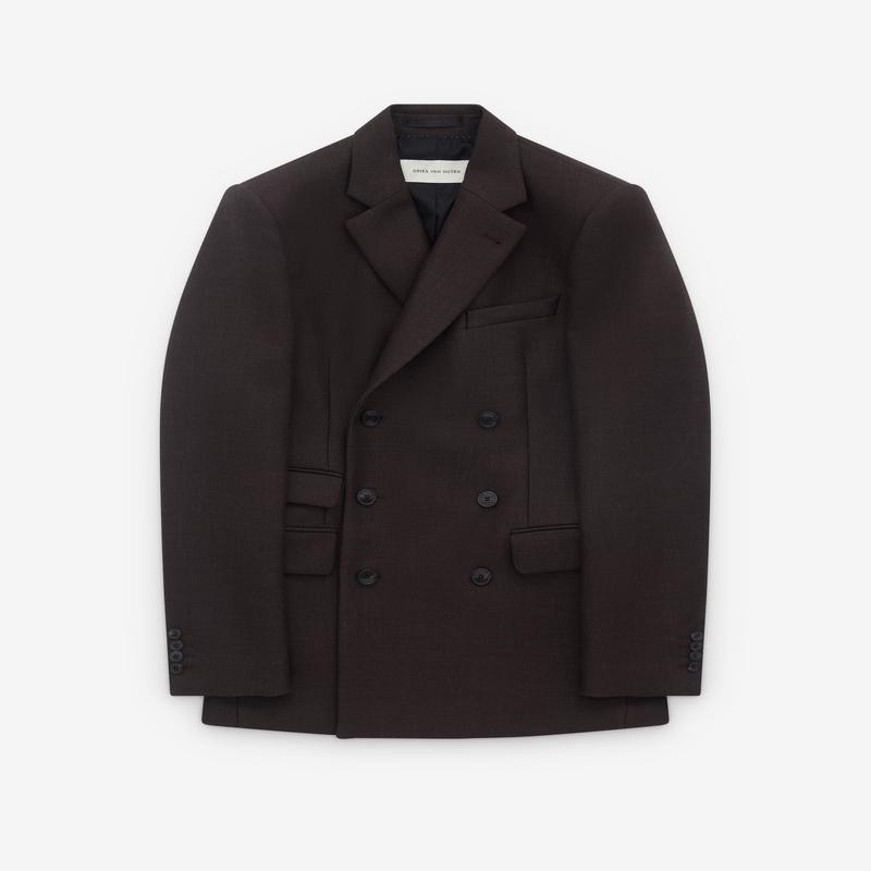 Dries Van Noten - Mens Double Breasted Blazer - (Dark Brown)