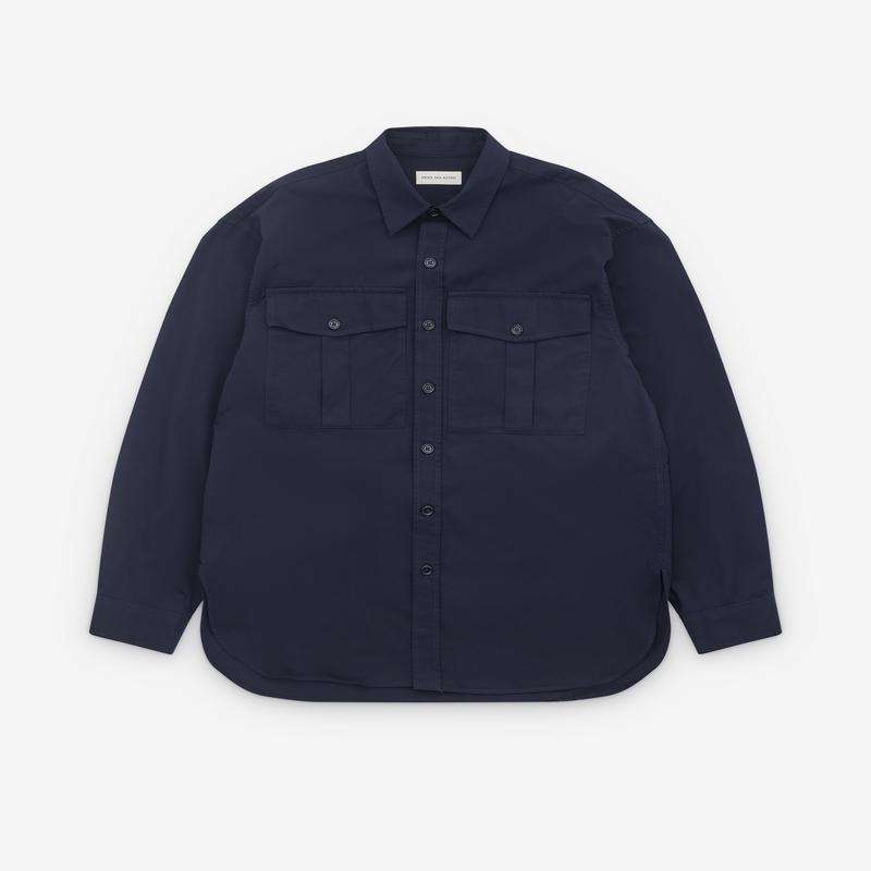 Dries Van Noten - Mens Fatigue Shirt - (Navy)