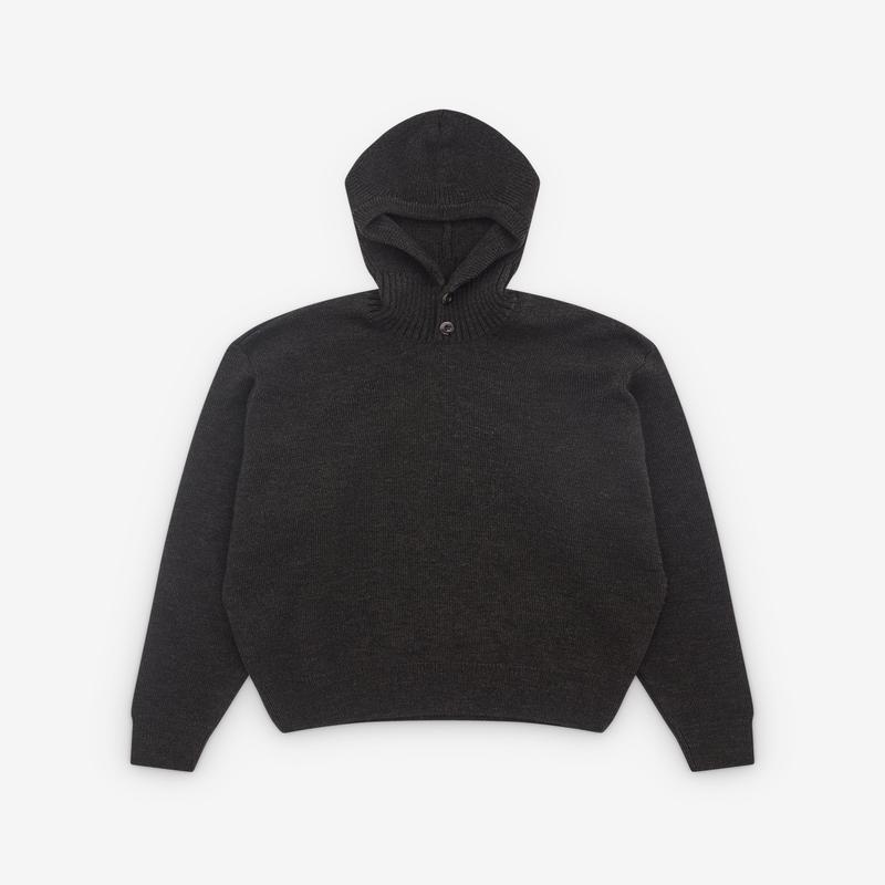 Lemaire - Mens Hooded Sweater - (Dark Espresso)
