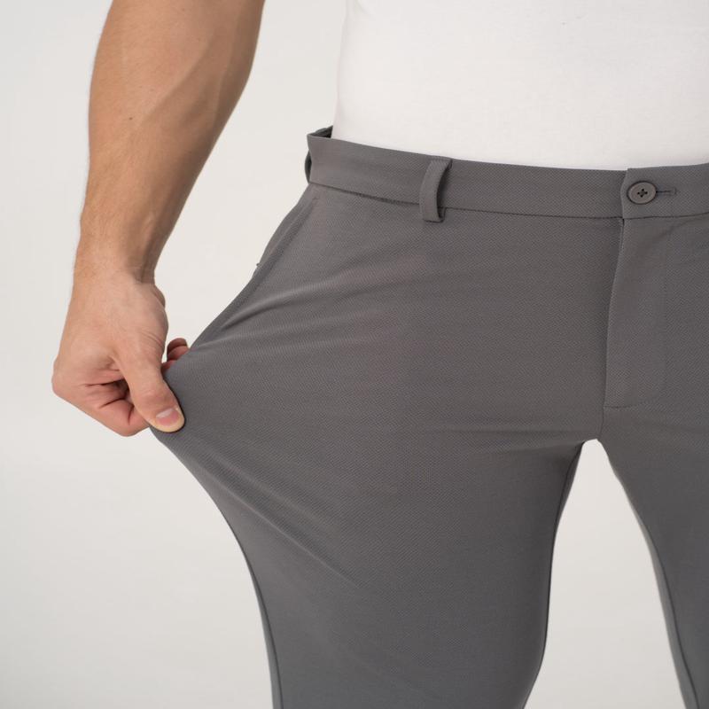 Mercury Grey Slim Fit Lightweight Power Stretch Pants