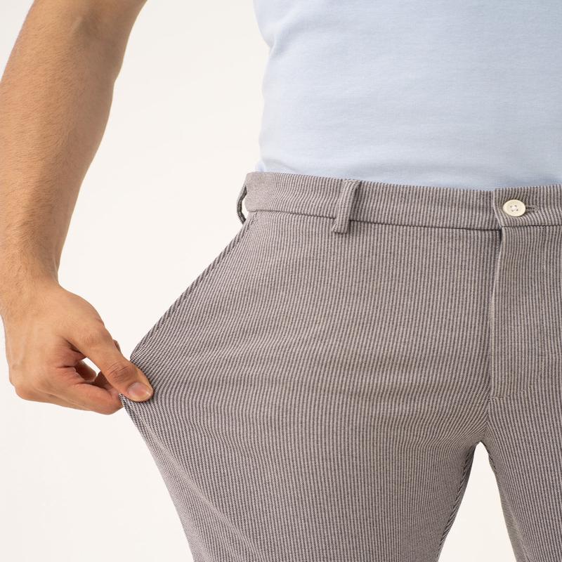 Orbit Black Houndstooth Power-Stretch Pants