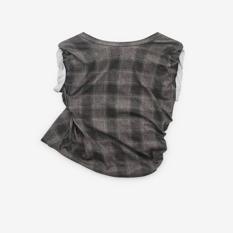 Our Legacy - Womens Twisted T-Shirt - (Oakland Check)