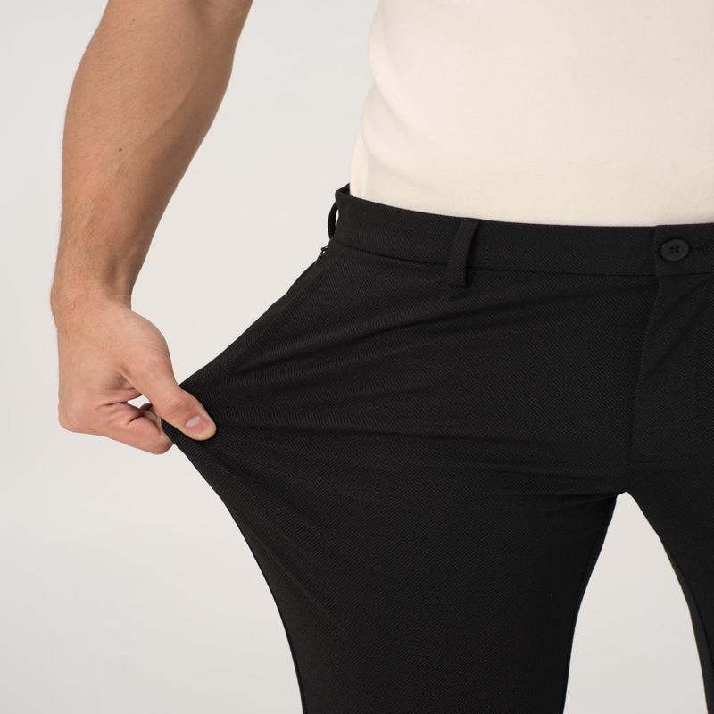 Piano Black Slim Fit Lightweight Power Stretch Pants