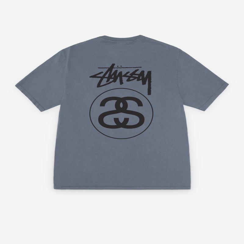 Stssy - Stock Link Pigment Dyed T-Shirt - (Navy)