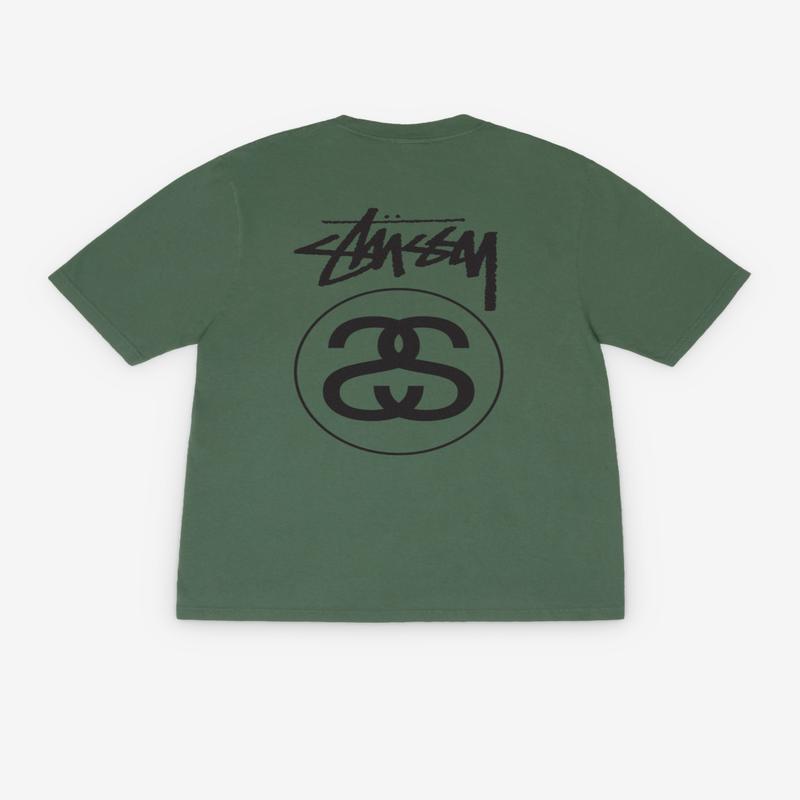Stssy - Stock Link Pigment Dyed T-Shirt - (Pine)