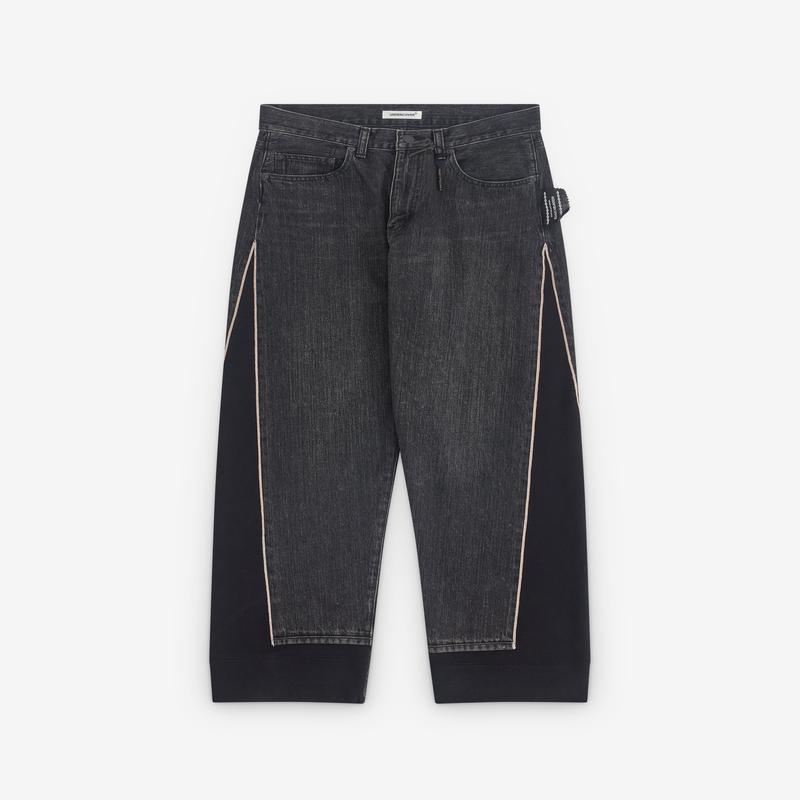 Undercover - Womens Fleece Denim Jeans - (Black)