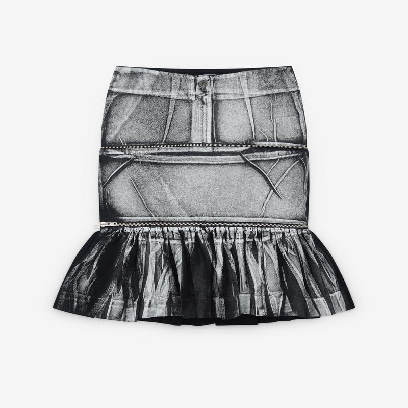 Vaquera - Womens Women Painted Workwear Skirt - (Black)
