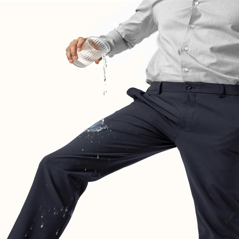 Wind Blue Water Repellent Slim Fit Stretch Formal Pants