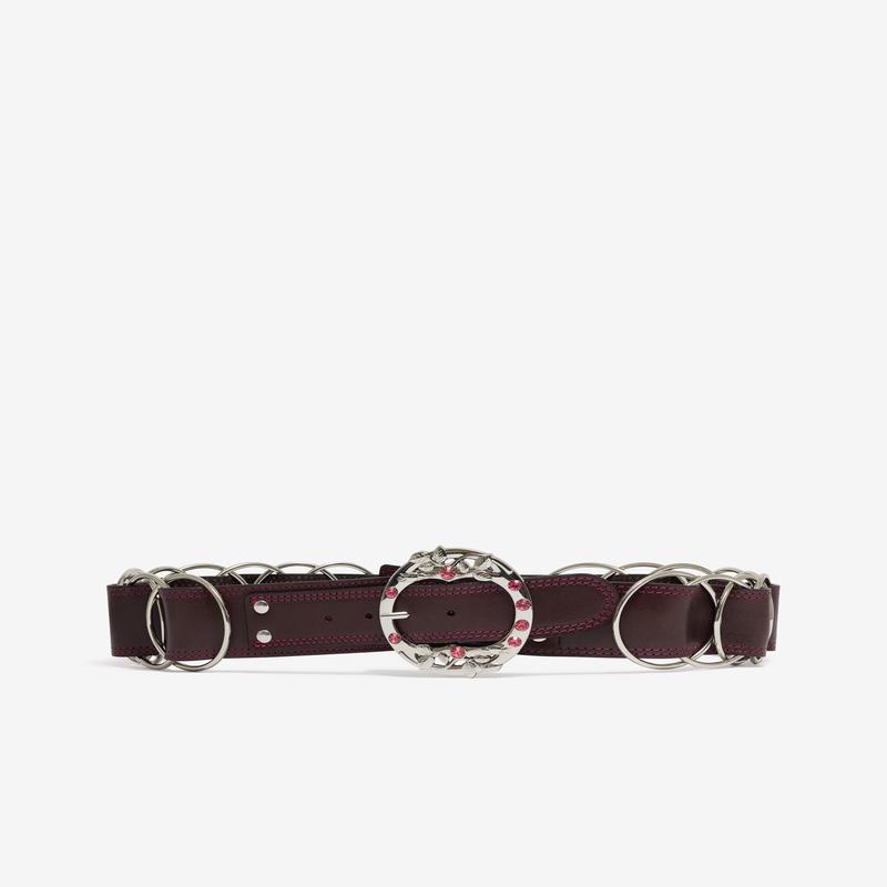 Chopova Lowena - Womens Brown Ring Trouser Belt - (Brown)
