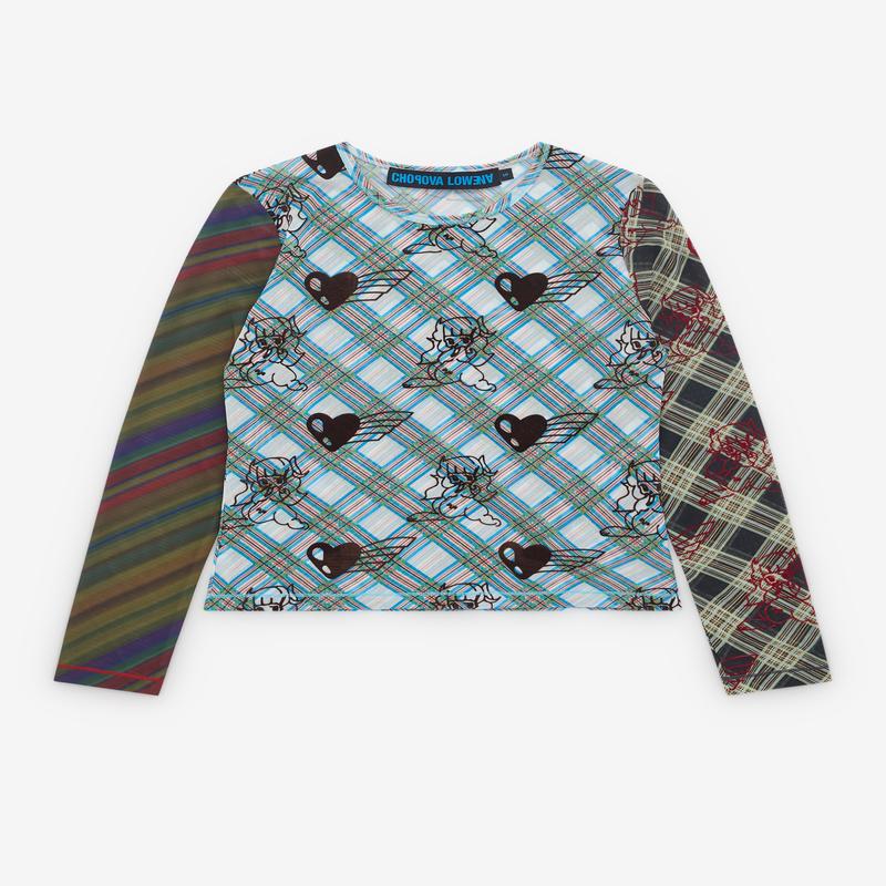 Chopova Lowena - Womens Bun Gal Flocked Mesh Top - (Multi)