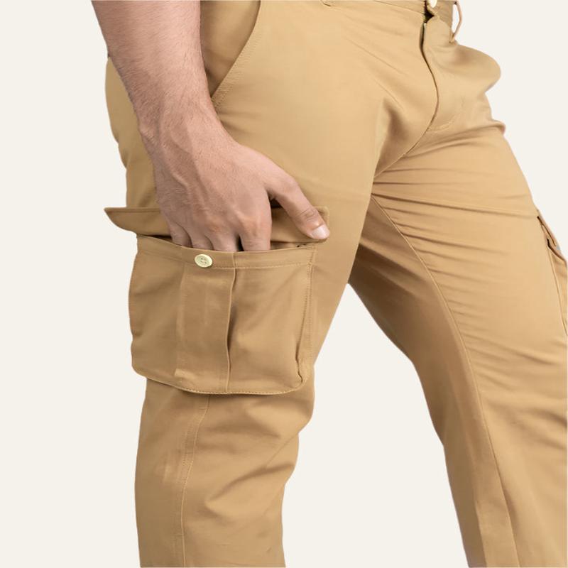 Earth Khaki Stretch Cargo Pants