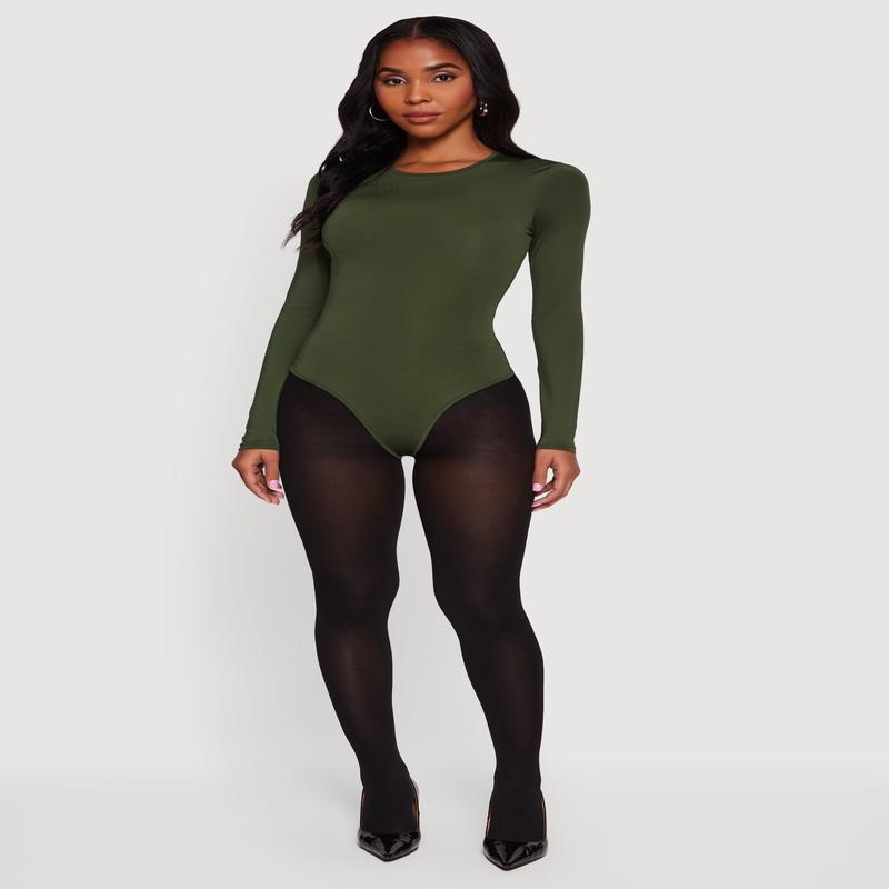 Long Sleeve Crew Neck Bodysuit