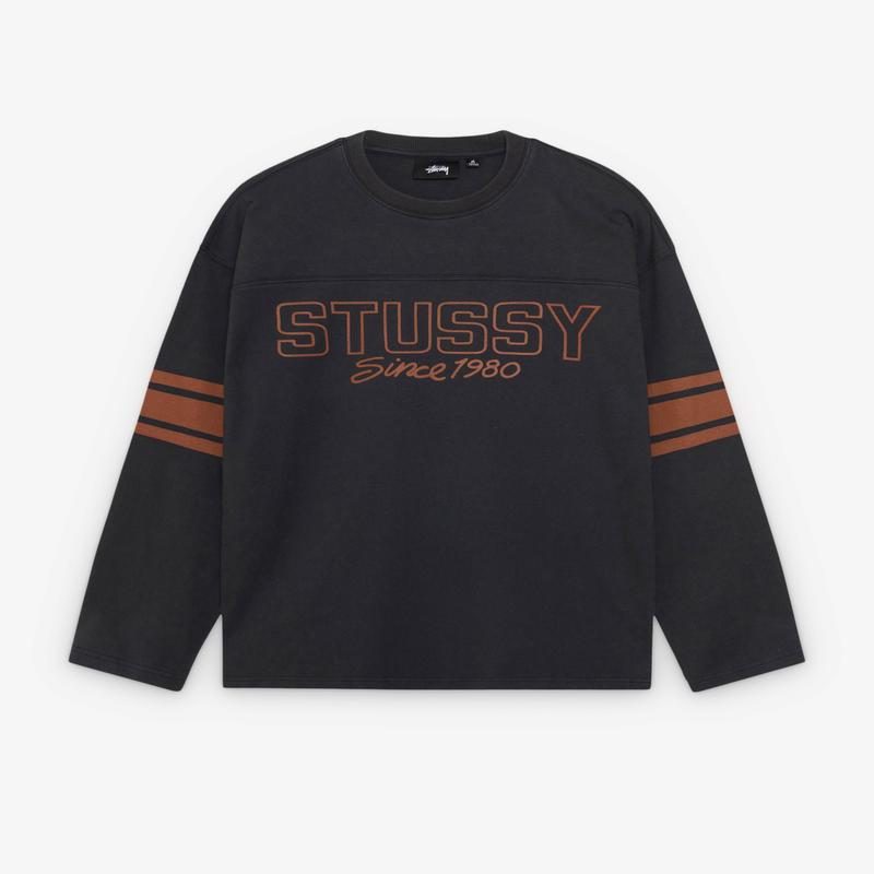 Stssy - Football Crew - (Black)