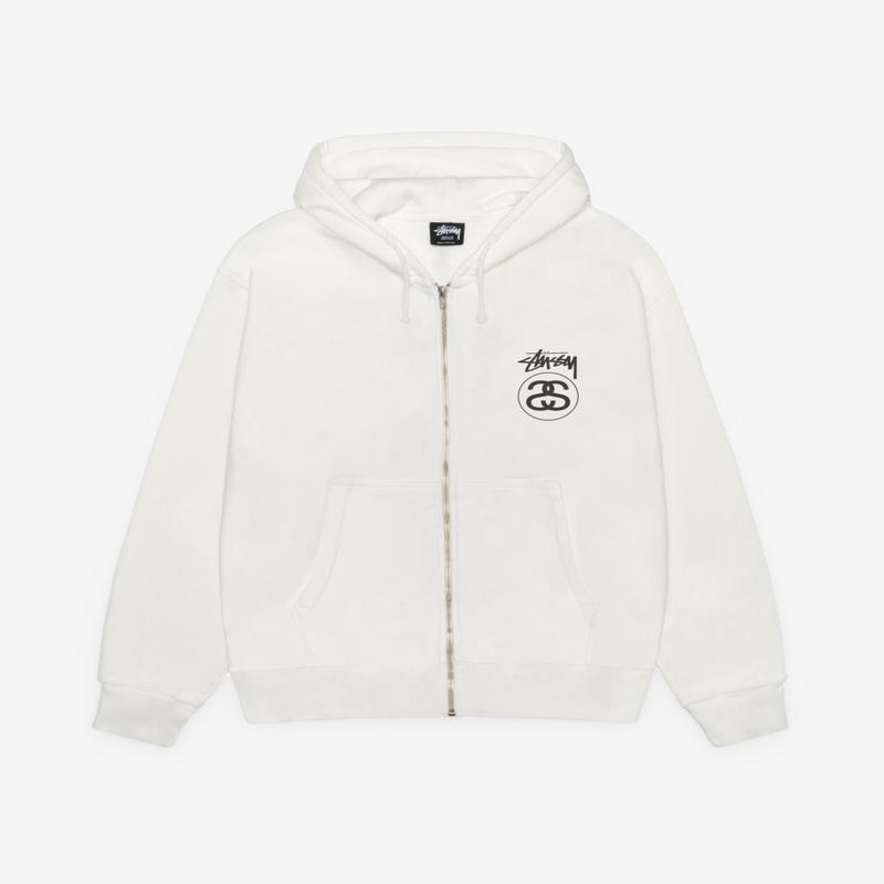 Stssy - Stock Link Zip Hoodie Pigment Dyed - (Natl)