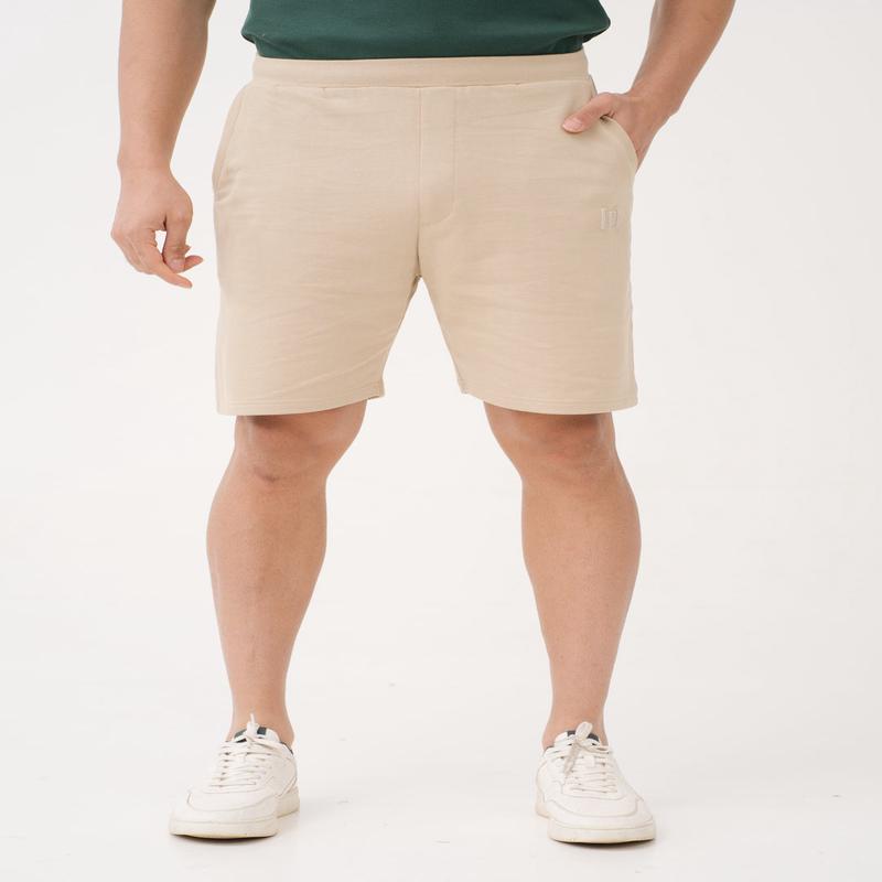 Sunbaked Beige Relaxed Fit Sweatshorts