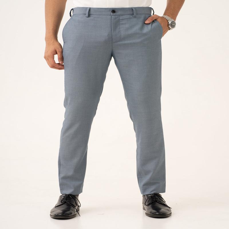 Vail Blue Twill Stretch Formal Pants
