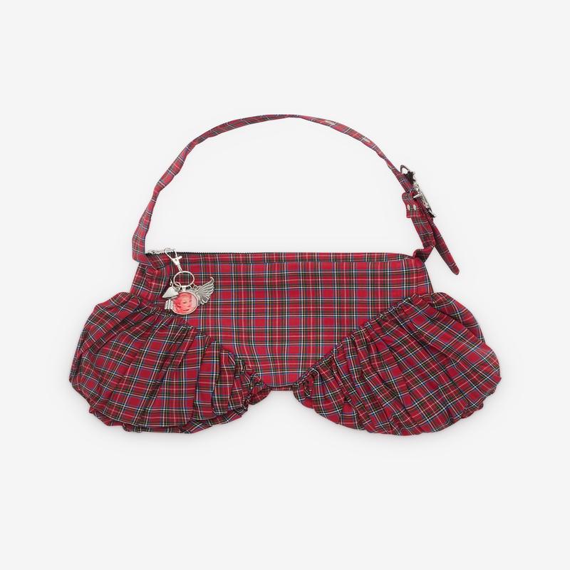 Chopova Lowena - Womens Camille Tartan Bag - (Red)