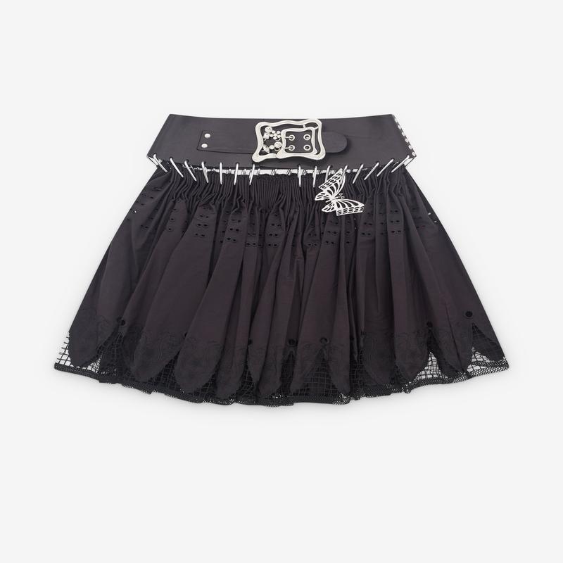 Chopova Lowena - Womens Groove Carabiner Skirt - (Black)