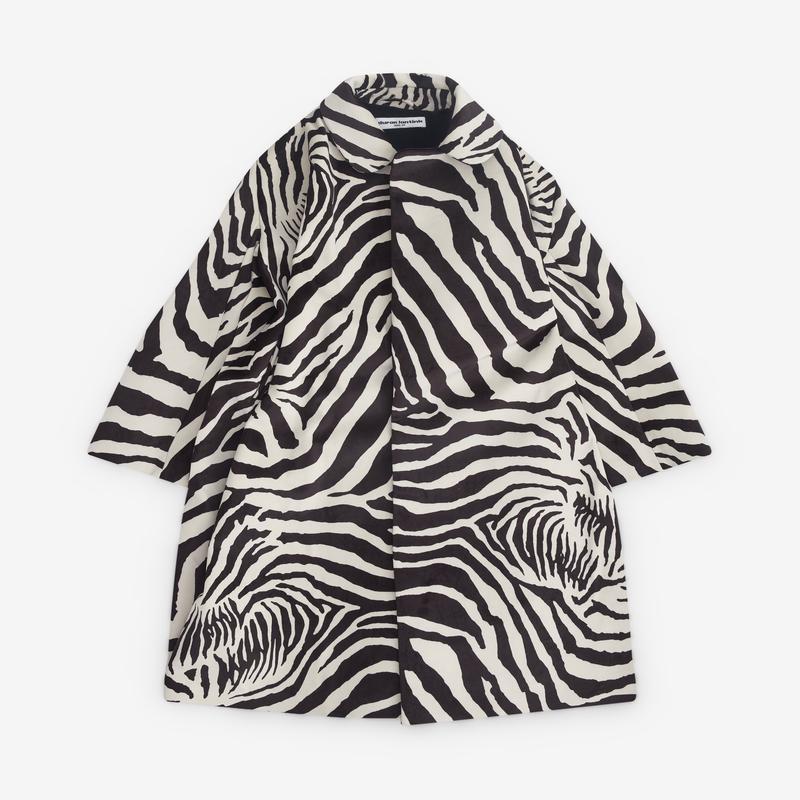 Duran Lantink - Women's Sculptured Oversized Coat - (Black/White)