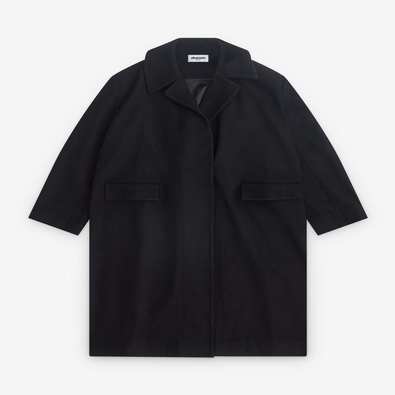 Duran Lantink - Womens Oversized Wool Coat - (Black)