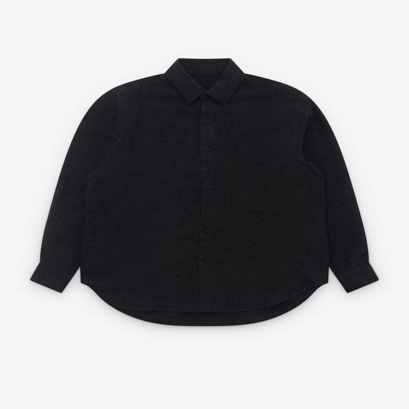 Evan Kinori - Mens Big Shirt Two - (Charcoal)