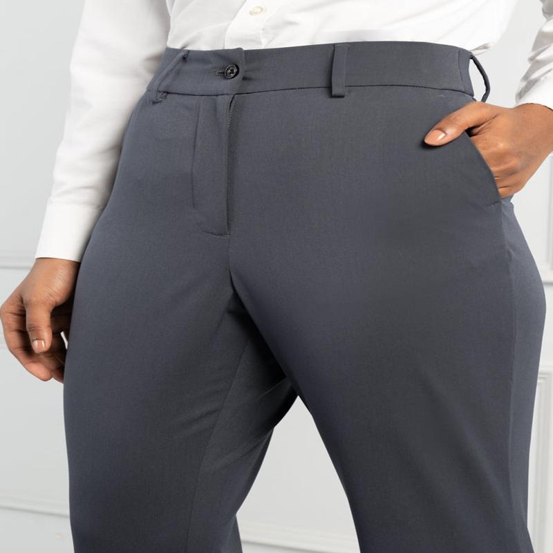 Grey All Weather Stretch Pants - Women