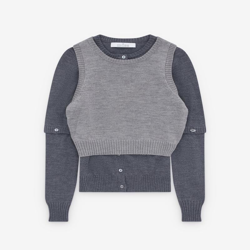 Rokh - Womens Cardigan Set - (Melange)