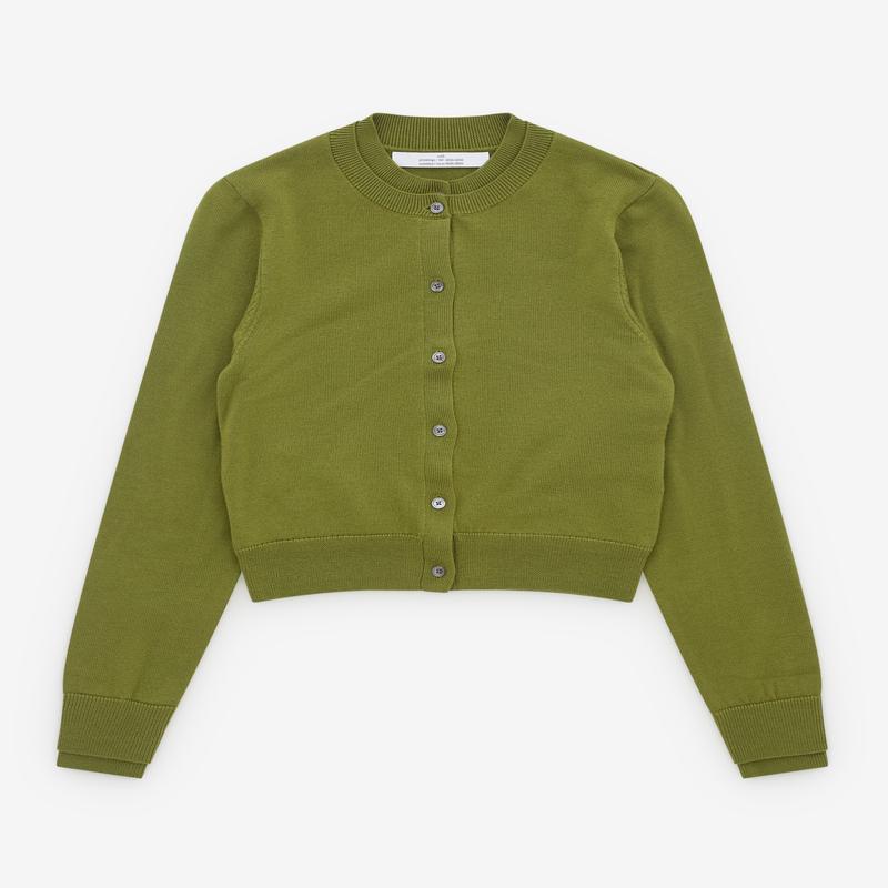 Rokh - Womens Layered Cardigan - (Olive Green)