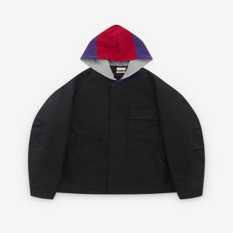 Stefan Cooke - Mens Rugby Hood Work Jacket - (Black)