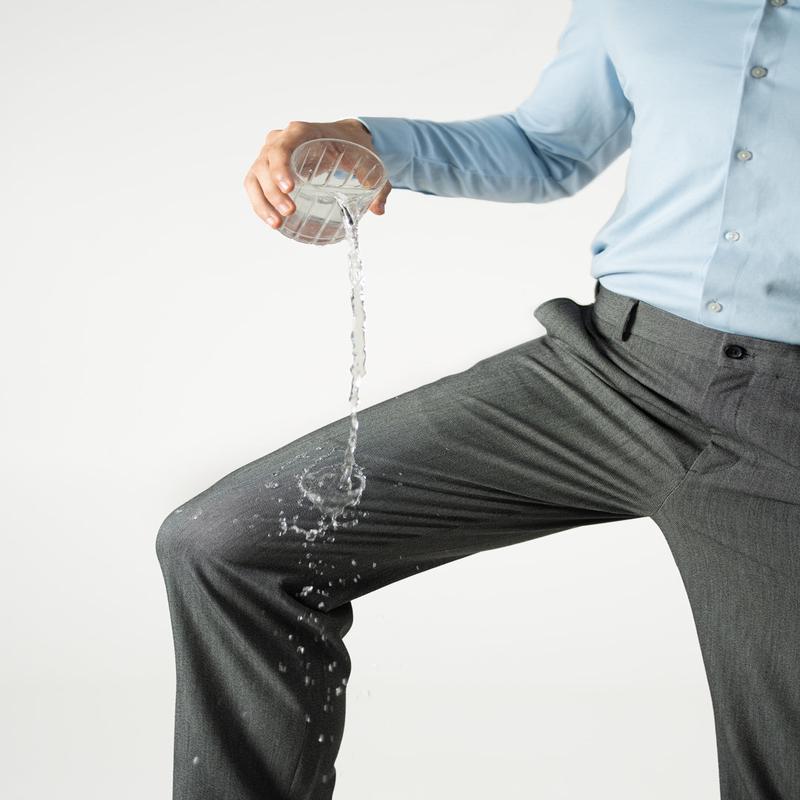 Tarmac Black & White Textured Water Repellent Relaxed Fit Stretch Formal Pants