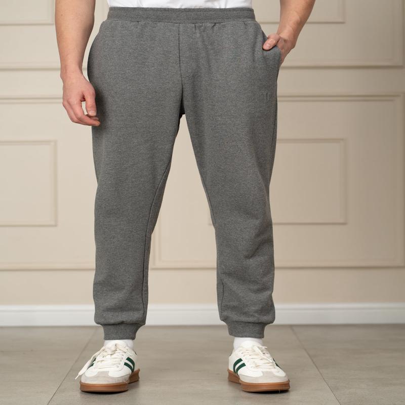 Thorne Grey Melange Tapered Fit Joggers