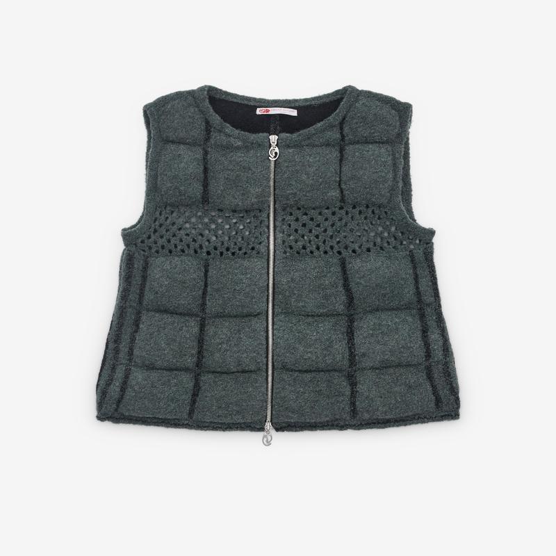 Oscar Ouyang - Mens Puffer Gilet With Mesh - (Teal)