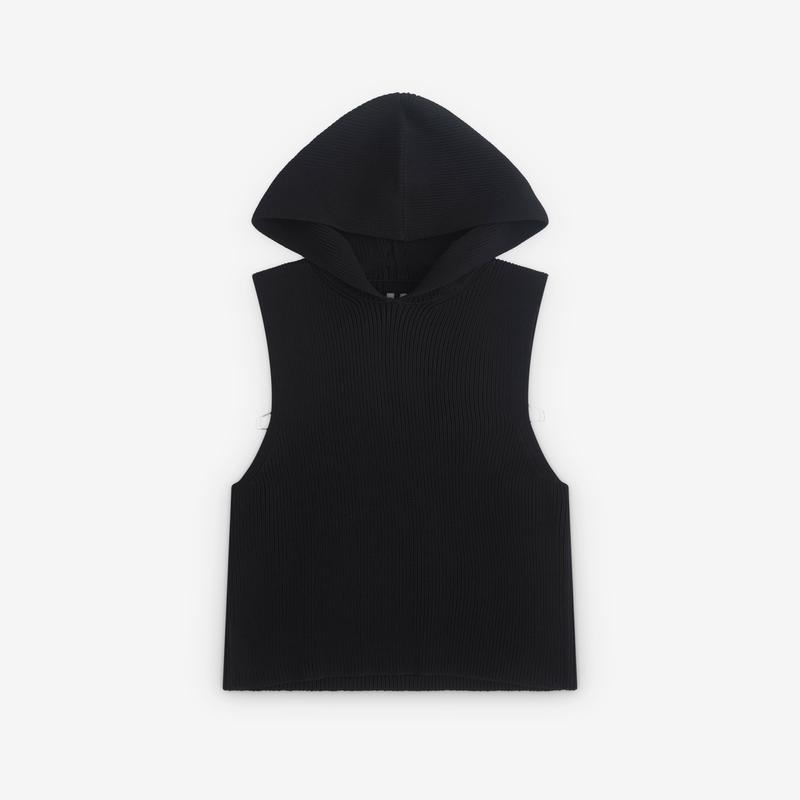 Rick Owens - Mens Hooded Tank - (Black)