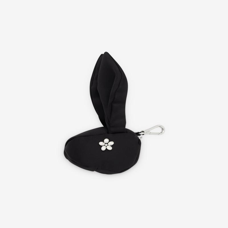 Simone Rocha - Womens Satin Hare Coin Purse Bag Charm - (Black)