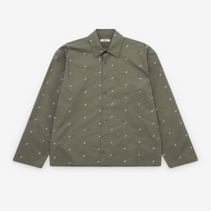 Rier - Mens Flowers Shirt - (Green)