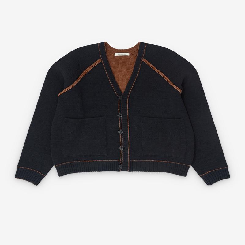 Craig Green - Mens Tape Knit Cardigan - (Black/Brown)