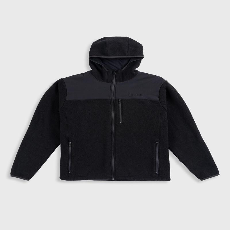 ORIGIN STEALTH WOOL HOODED JACKET SOLID