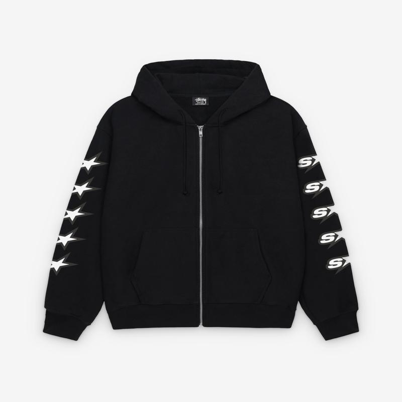 Stssy - Mens Speedway Zip Hood - (Blac)